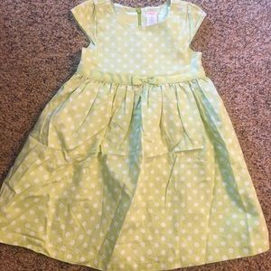 Gymboree 4T Green Polka Dot Ice Cream Social Dress